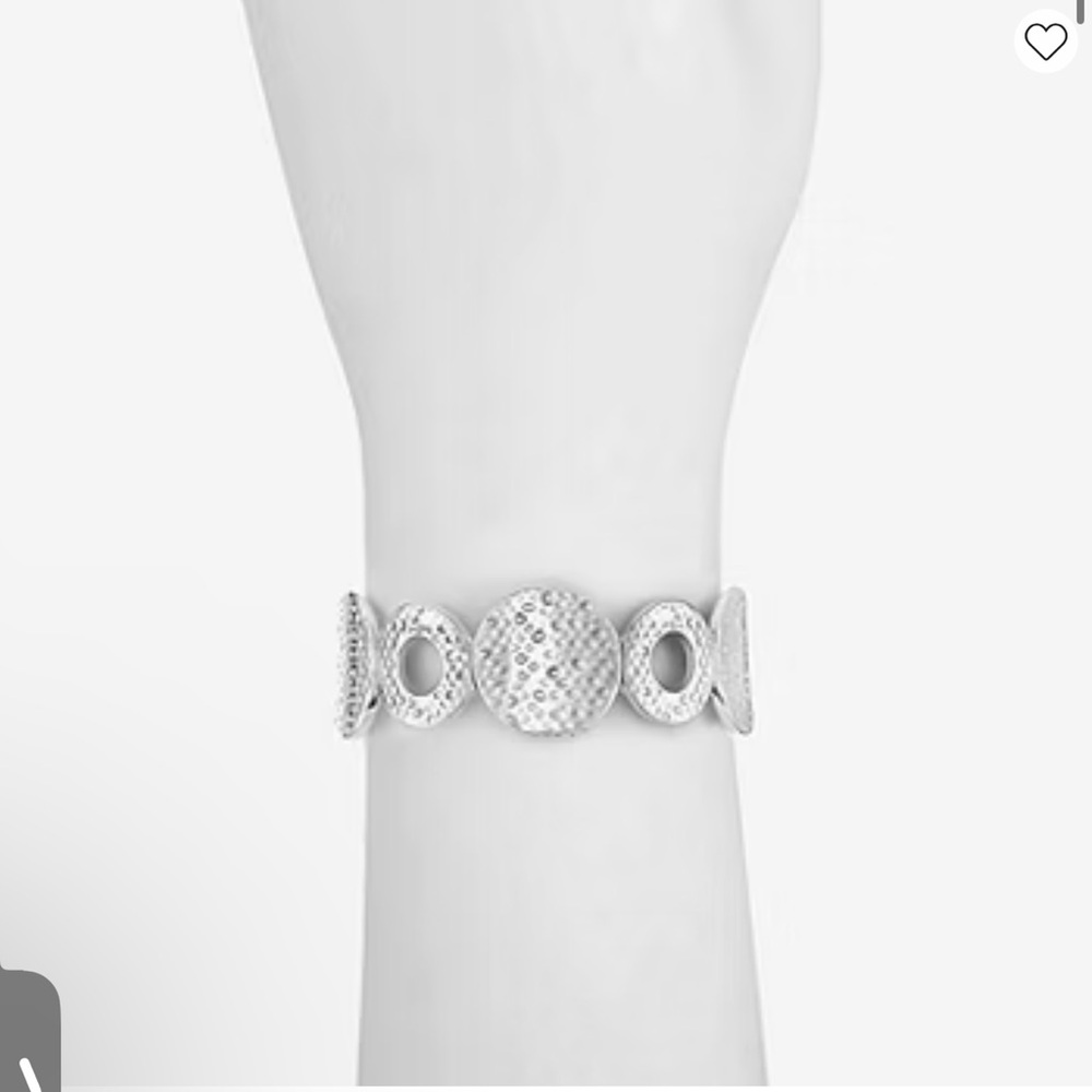 Stylish Textured Silver Bracelet